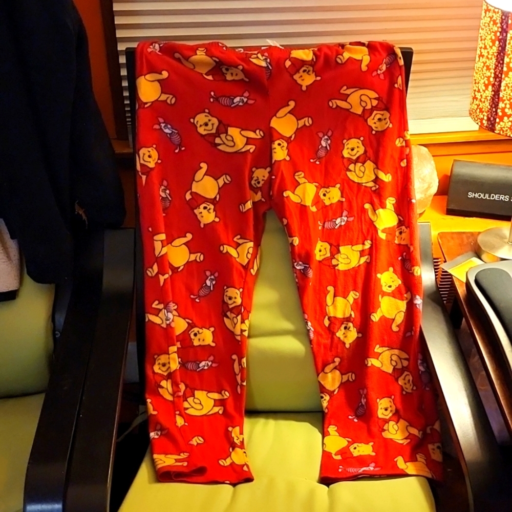 Winnie the Pooh and Piglet sleep pants size large women's